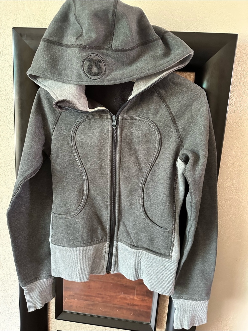 lululemon athletica Dark Gray Girls' Hooded Zip-Up Sweatshirt